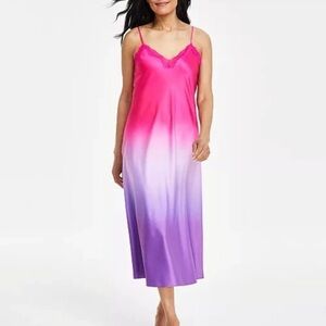 I.n.c. International Concepts Women's Lace-Trim Nightgown Sprinv Ombre Medium